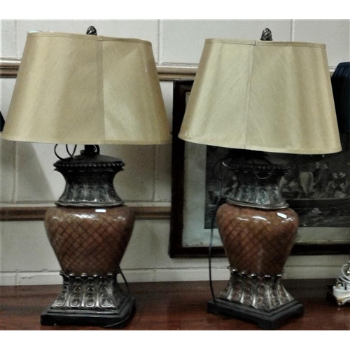 474 - Pair of Table Lamps, c.31in tall