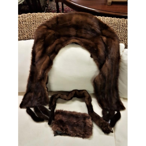 428 - Fur Muff, Stole and a Mink Stole by Fishers