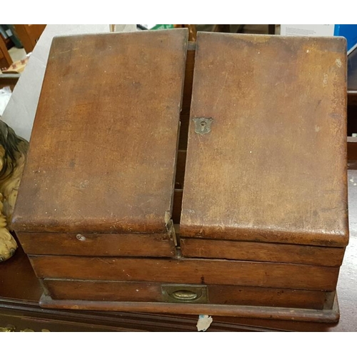 26 - Edwardian Mahogany Desk Tidy