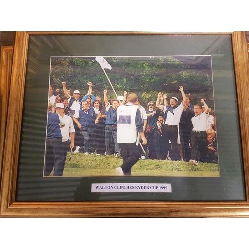 81 - Set of Six Irish Golfer Prints in gilt frames c.22in x 18in