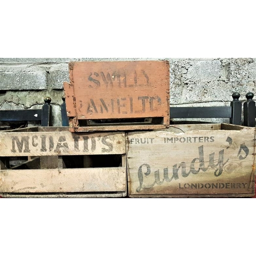 95 - Film Props - Large Civil Rights Banner, 3 Street Signs and a Collection of Londonderry Crates - from... 