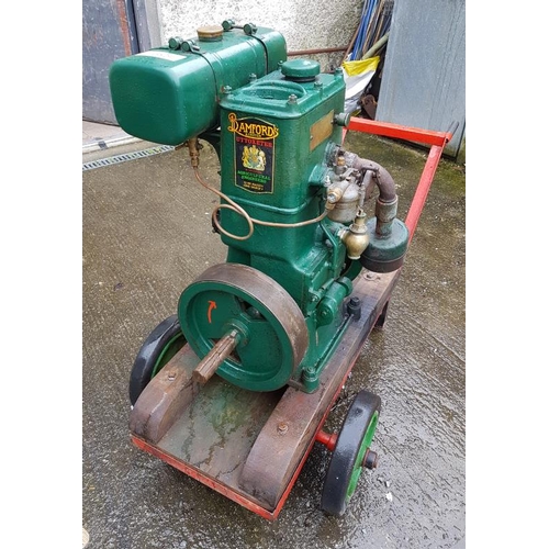 100 - Bamfords 1.5HP Petrol Stationary Engine in good working order