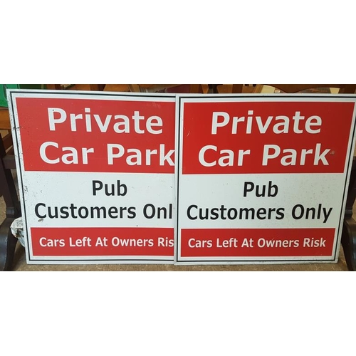 164 - Two Pub Car Park Signs, c.24in x 24in