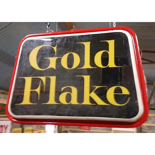 202 - 'Gold Flake' Double Sided Light Up Sign - 19 x 27ins