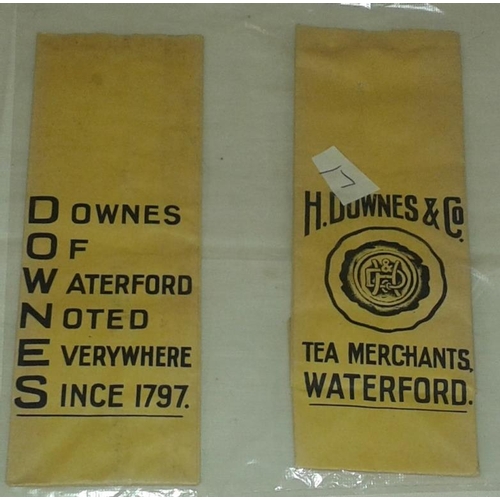 230 - Two 'Downes of Waterford' Tea Bags