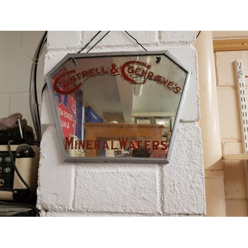 240 - 'Cantrell & Cochrane Mineral Waters' Advertising Mirror - 12 x 16ins