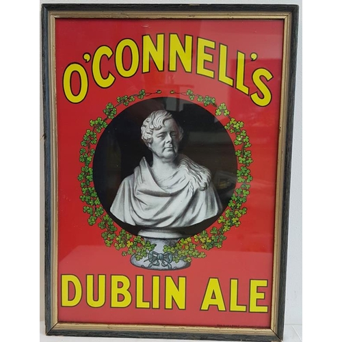 241 - Framed 'O'Connell's Dublin Ale' Advertising Sign, c.12.5in x 17in