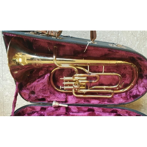 581 - Brass French Horn with Case