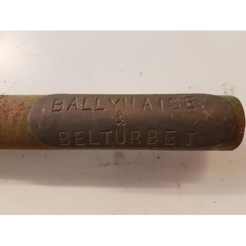64 - Large Staff Ballyhaise & Belturbet (single badge) - 23ins