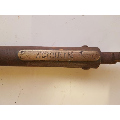 70 - Large Staff, Aughrim-Woodenbridge with Key, 25.5in