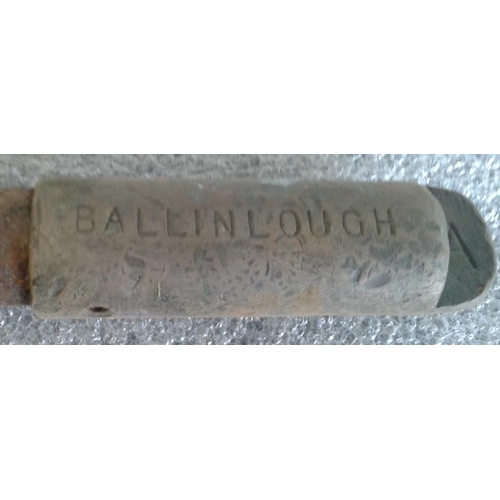 80 - Small Steel Staff, Ballinlough to Ballyhaunis - 9.5ins