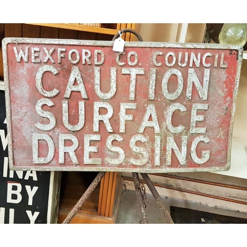 89 - Pair of Wexford County Council Signs on Stands - c. 30ins wide - 25install