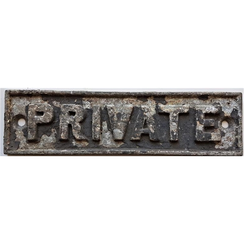 118 - Small Door Sign - Private, 6in x 2in