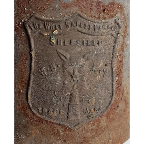 119 - The Wolf Safety Lamp Co. Sheffield Railway Lamp, 10.5in