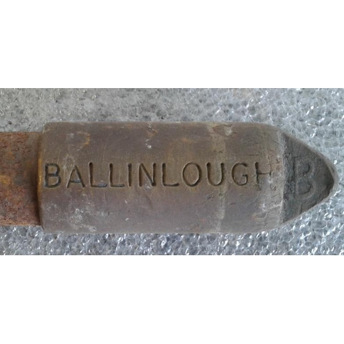 133 - Small Steel Staff, Ballinlough to Castlerea - 9.5ins