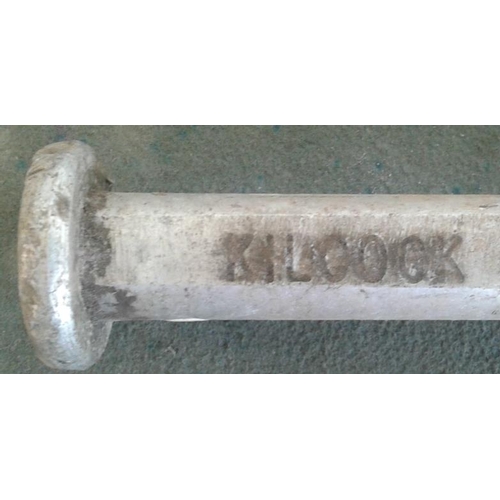 169 - Small Aluminium Staff, Kilcock - 10ins