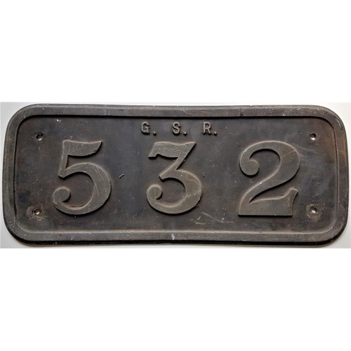 177 - Steel Loco number plate, 