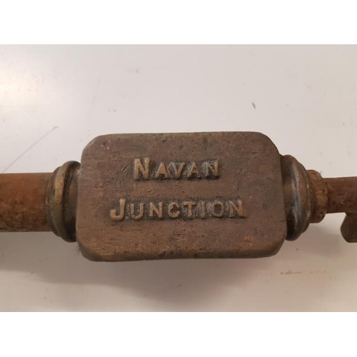 460 - Large Staff Kilmessan Junction-Navan Junction with Key 26in