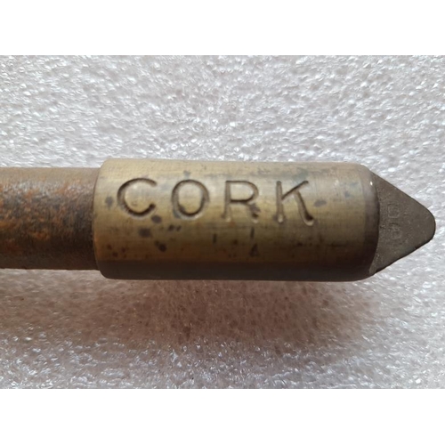 519 - Short Steel Staff Cork-Crookstown, 9.5in