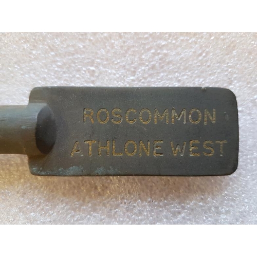 554 - Short Steel Staff Roscommoe-Athlone West, 12in