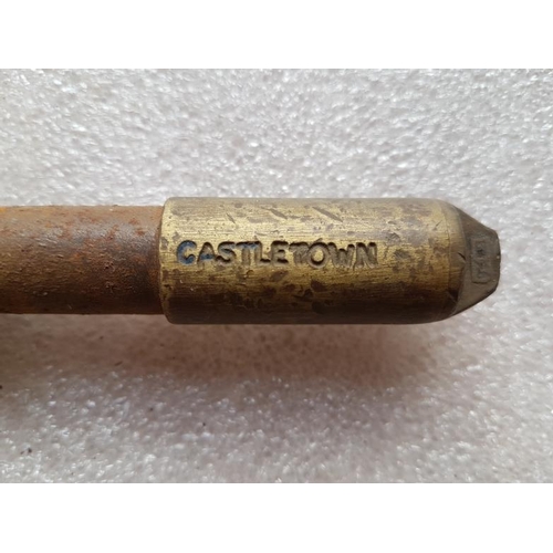 560 - Short Steel Staff Streamstown-Castletown, 9.5in