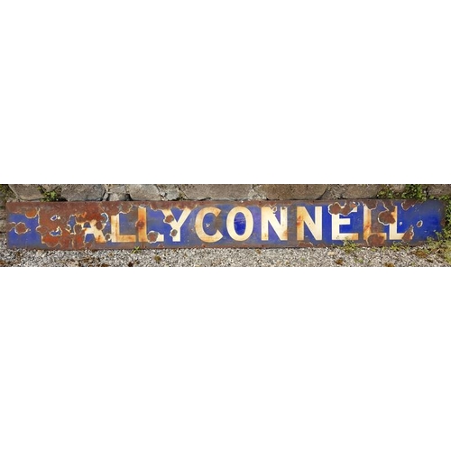 563 - Large Station Sign - Ballyconnell - 8ft x 10.5ins