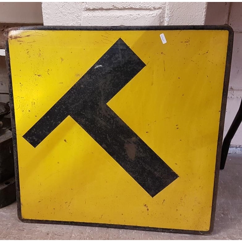 565 - Crossroads Enamel Sign - 2ft x 2ft