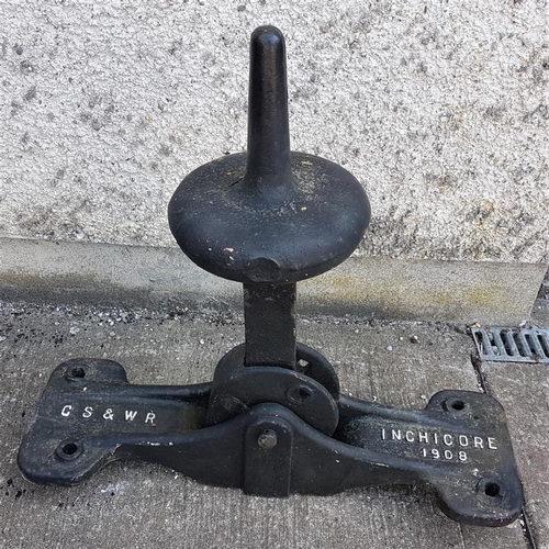 90 - Great Southern & Western Railway - Inchicore 1908 Line Switch - 34ins wide, 31ins tall