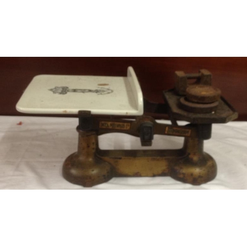 82 - 'Day & Millward, Birmingham' Shop Weighing Scales with Weights