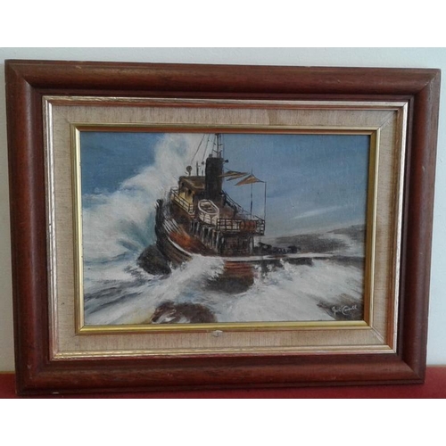 609 - OOB - Nautical Scene and One Nautical Scene Print