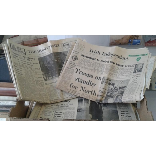 668 - Approximately 30 Newspapers from 1967-1972. Much detail on the Troubles.