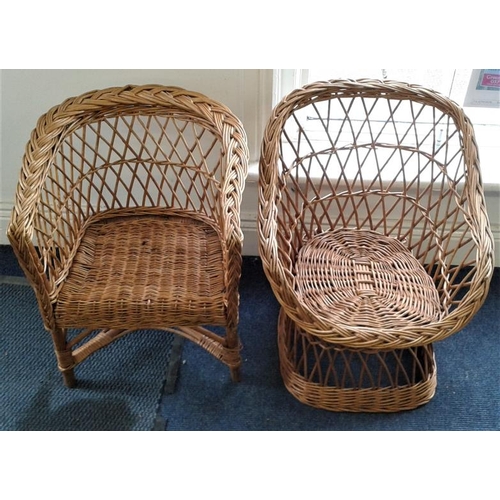 55 - Two Wicker Chairs