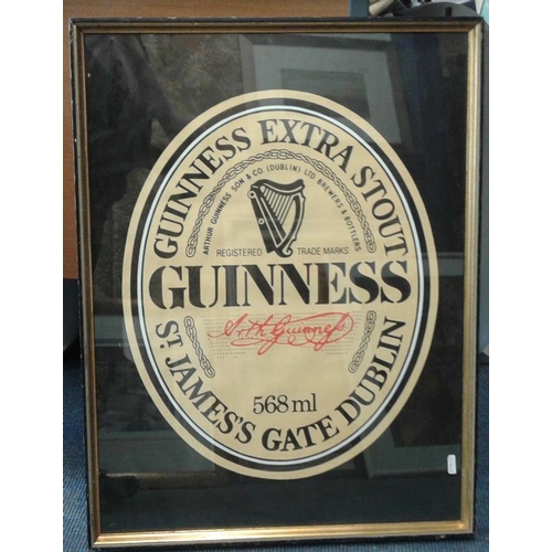 203 - Two Framed Guinness Advertisements, c. 22 x 32in