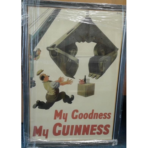 203 - Two Framed Guinness Advertisements, c. 22 x 32in