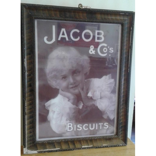 209 - 'Jacob & Co. Biscuits' Framed Advertisement, c.17.5 x 22.5in