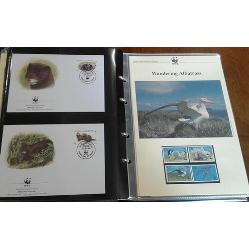 340 - World Wildlife Fund F.D.C. Collection - 28 Volumes - 1983-2013 - Information Sheets and Stamps (1300... 