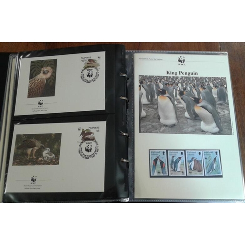 340 - World Wildlife Fund F.D.C. Collection - 28 Volumes - 1983-2013 - Information Sheets and Stamps (1300... 