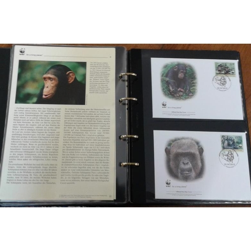 340 - World Wildlife Fund F.D.C. Collection - 28 Volumes - 1983-2013 - Information Sheets and Stamps (1300... 