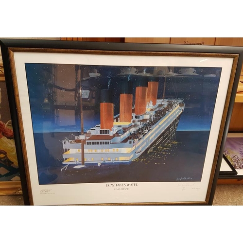 352 - Three Limited Edition Maritime Disaster Prints, each signed by the artist Jennifer Edward and by Ral... 