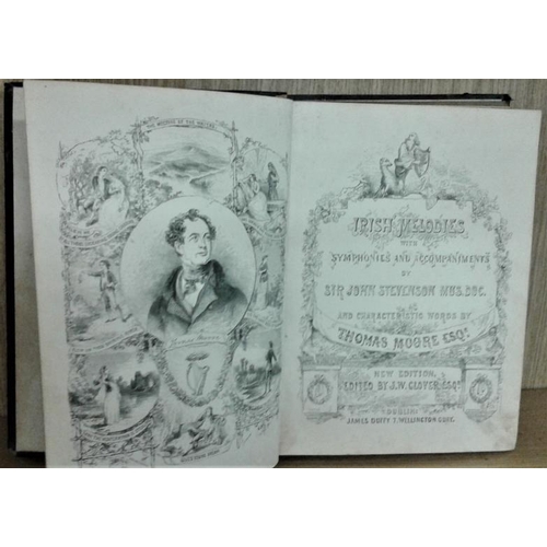 409 - Moore’s Irish Melodies edited by Glover. Large format. Dublin. 1859.