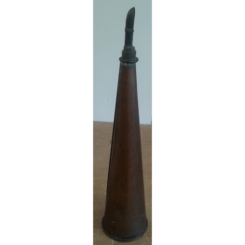 40 - Copper Vintage Car Horn, c.18in