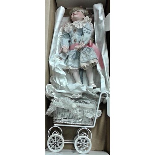 142 - Two Porcelain Dolls, etc.