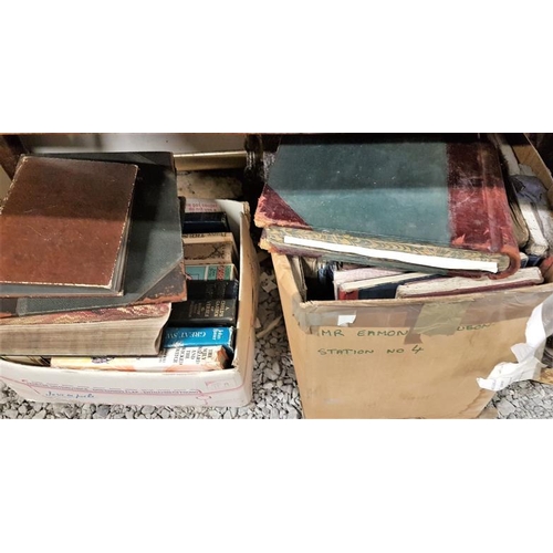 23 - Box of Ledgers and a Box of General Interest Books