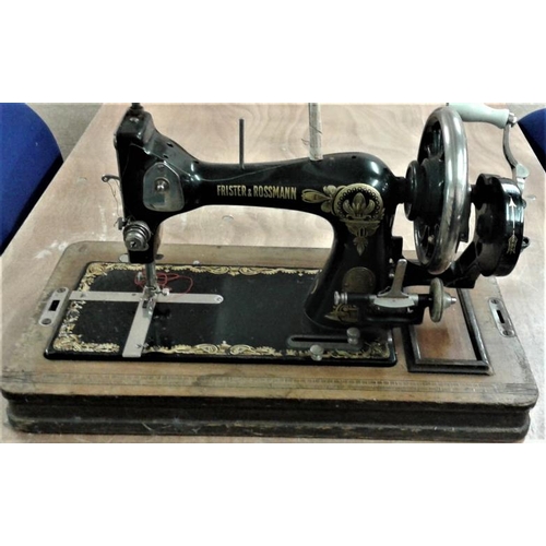 68 - 'Frister & Rossmann' Sewing Machine with its Original Guarantee