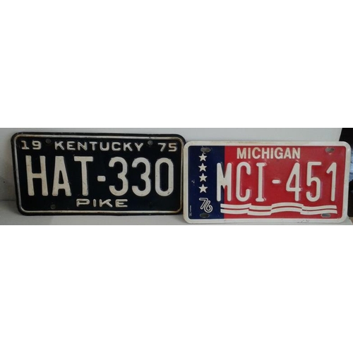 70 - Two Reproduction Licence Plates