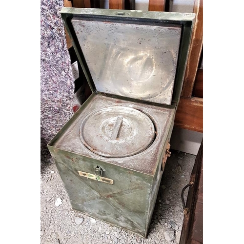 12 - Vintage Metal Cased Portable Toilet