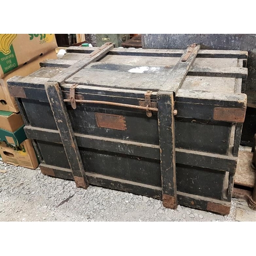 51 - Metal Bound Pine Storage Crate