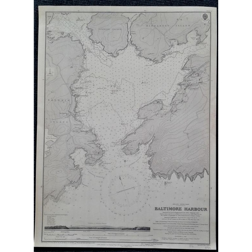 637 - Map of Baltimore Harbour 28 x 20.5ins