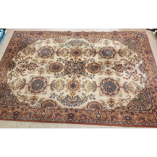 604 - Traditional Floral Pattern Floor Rug - 6ft 8ins x 10ft