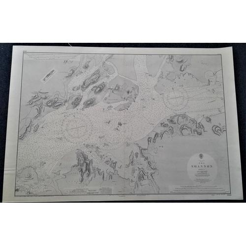 631 - Original Map of The Shannon - Sheet V - 41 x 27.5ins